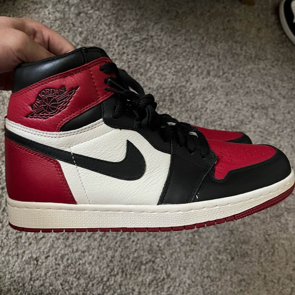 Air Jordan 1 bred toe. Release 2018. Size 8.5. Brand new without box.